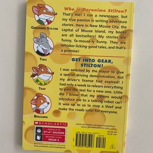 get into gear, stilton! childrens book